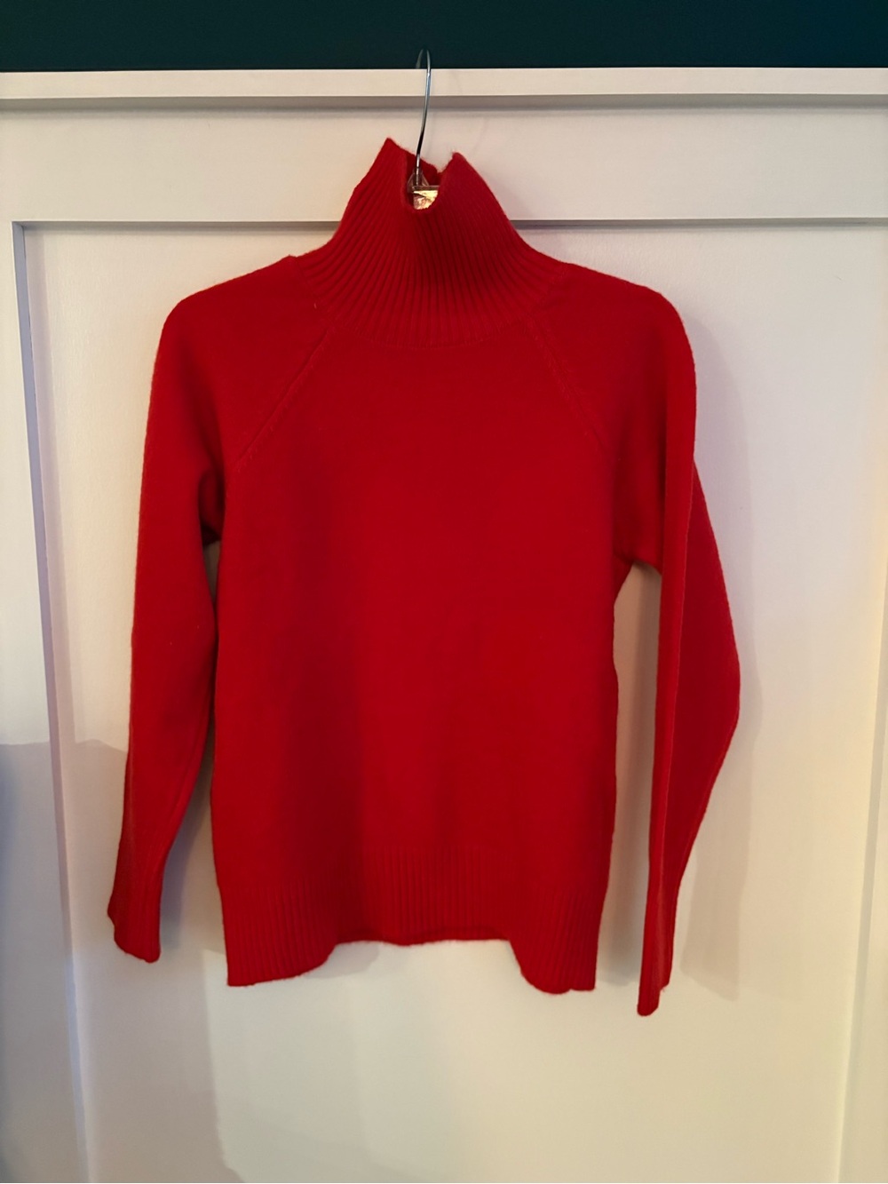 Red Turtleneck Sweater - Classic Women's Cowl & Turtleneck